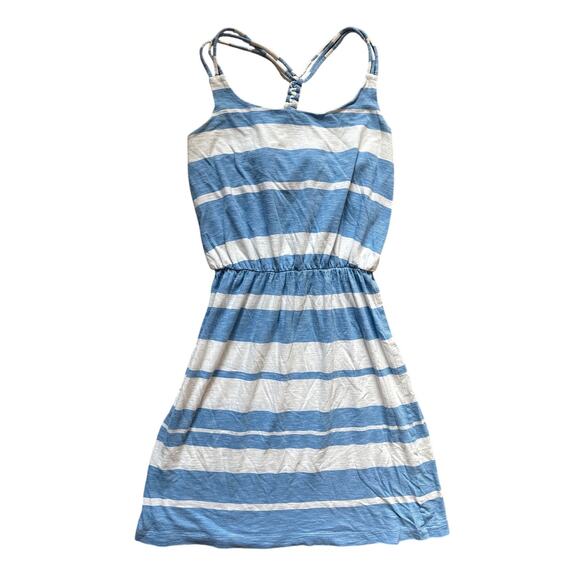 Lilly Pulitzer Lockwood Dress in Tide Blue Lazy Days Stripe Braided Back Size XS - Picture 3 of 13